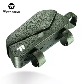WEST BIKING сумка на переднюю трубу велосипеда, водонепроницаемая сумка на верхнюю раму велосипеда с магнитной пряжкой, вместительная сумка для горного и дорожного велосипеда