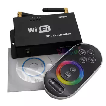 WF300 IC Pixel WiFi RGB SPI Контроллер светодиодной ленты 5 В 12 В 24 В беспроводной радиочастотный пульт дистанционного управления полноцветный модуль переключатель диммера света
