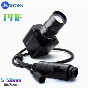 WGWK 5-50 мм HD промышленная камера, веб-камера для живого потока 1/27 дюйма, CS Mount F1.6, ручной зум, объектив видеонаблюдения 3/4/5/8 МП, CMOS цифровая камера