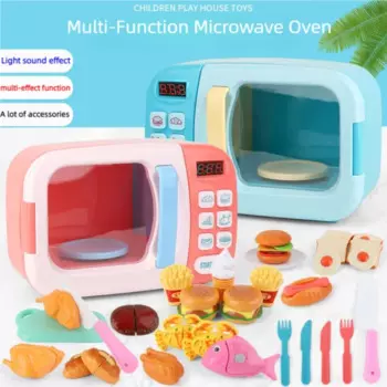 WizKidz, микроволновый игровой набор, планшетофон и звук, ролевая игра, кухонные игрушки, набор с игровой едой для детей, креативные веселые аксессуары для приготовления пищи