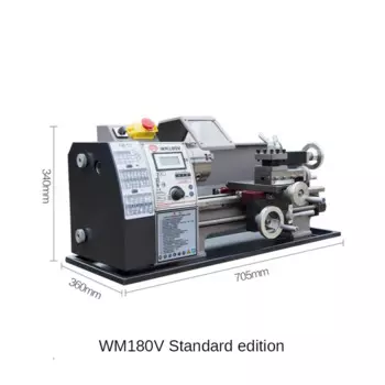 WM180V маленький механический токарный станок для обработки металла многофункциональный бытовой деревообрабатывающий Diy микро-кровати оборудование