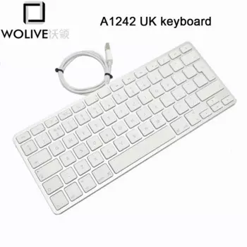 Wolive новая клавиатура для Apple A1242 USB Проводная компактная клавиатура британская Раскладка
