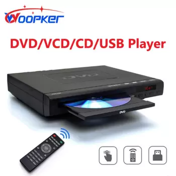 Woopker домашний DVD-плеер DVD-225 PAL NTSC многорегионный DVD-плеер с поддержкой цифрового ТВ CD VCD DVD USB с дистанционным управлением