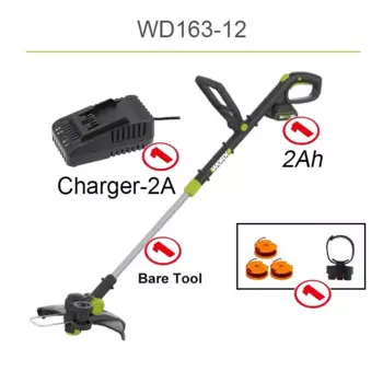 Worx WD163 Беспроводной триммер для травы