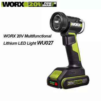WORX WU027 20V литиевая батарея, многофункциональная вспышка, внешняя портативная деталь, Универсальный Широкий интерфейс, электроинструменты