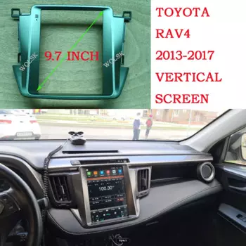 WQLSK автомобильная аудиосистема 2 Din Рамка адаптер для TOYOTA RAV4 2013-2017 дюймов вертикальный экран DVD монтажная панель Рамка комплект