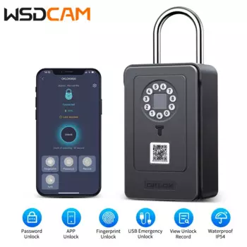 Wsdcam смарт-замок с паролем, настенное крепление, сейф, сейф с паролем, отпечаток пальца, приложение OKLOK
