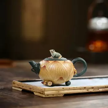 WSHYUFEI Фиолетовый глиняный чайник 150 мл