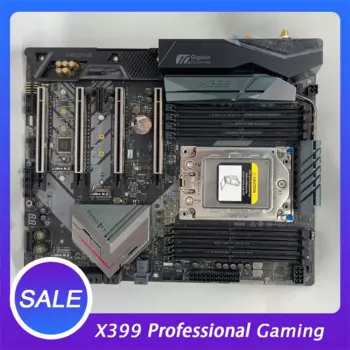 X399 профессиональная игровая материнская плата для Asrock DDR4 3600 + 4 PCIe 3,0x16 1 PCIe 2,0x1 для AMD TR4