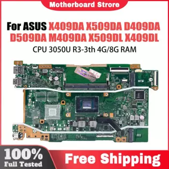 X509DA Материнская плата для ноутбука X509DAP X409DL X509DL X409DA M409D M509D D409D D509D Y5200D FL8700DA X409DJ Материнская плата 3050U R3 R5 R7