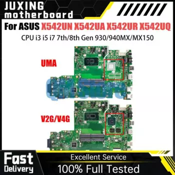 X542UN Материнская плата ASUS X542UA X542UR X542UQ X542URR X542UF X542URV материнская плата для ноутбука i3 i5 7 8-го поколения 930 940MX MX150