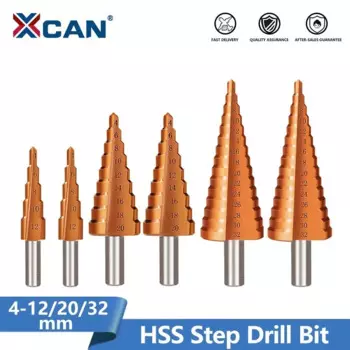 XCAN Ступенчатое сверло HSS 4-12 4-20 4-32 мм