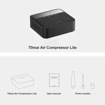 Xiaomi 70mai автомобильный воздушный компрессор Lite 70mai переносной беспроводной электрический автомобильный воздушный насос мини-компрессор для накачивания шин авто шина Pumb