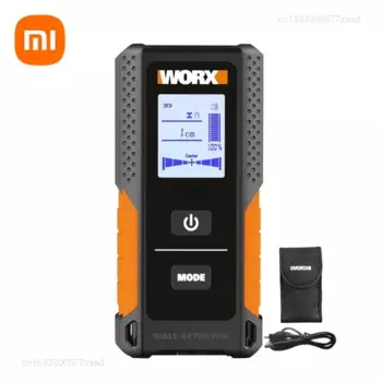 Xiaomi Worx Stud Finder WX085 3 в 1 многофункциональный настенный детектор металла дерева и кабеля переменного тока цифровой дисплей USB детекторы инструмент