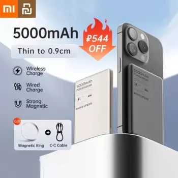 Xiaomi Youpin Магнитный внешний аккумулятор 10000 мАч PD20W портативный мини-размер беспроводной внешний аккумулятор зарядное устройство ультратонкий дизайн подарок