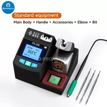 Xinzhizao FX-210 Бессвинцовая паяльная станция 45 Вт 2S Быстрый нагрев с сварочным утюгом C210 Функция автоматического сна Платформа для пайки BGA