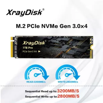 Xraydisk M2 NVMe SSD высокоскоростной 1 ТБ 2 ТБ M.2 PCIe NVME SSD твердотельный жесткий диск для ноутбука и настольного компьютера