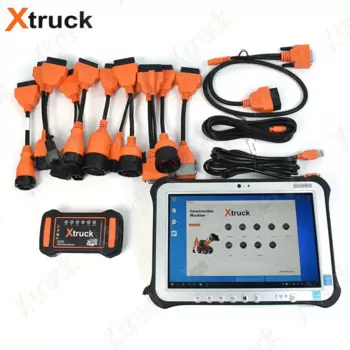 Xtruck Y009 HDD Экскаватор строительная техника с FZG1 планшет диагностические инструменты многофункциональный OBD2 сканер тяжелый грузовик