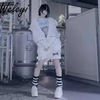Y2K Jirai Kei Брючный костюм Японский Ropa De Mujer 2024 Весна и осень Mine Series Subculture Спортивное пальто Брюки Комплект из двух предметов