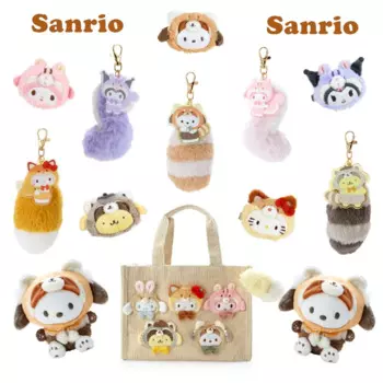 Японская плюшевая Заколка-животное Sanrio, Лесной хвост, Шпилька для волос, сумочка, аниме игрушки для детей, подарки на день рождения