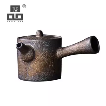 Японский керамический чайник Kyusu Tangpin, винтажный Китайский кунг-фу, чайник, посуда для напитков 200 мл