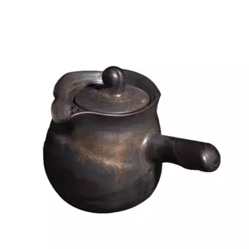 Японский керамический чайник kyusu, винтажный чайник с боковой ручкой, посуда для напитков 200 мл
