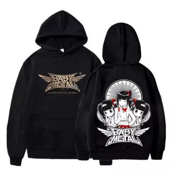 Японский пуловер с капюшоном и ремешком в виде сердца из нержавеющей стали для мужчин и женщин