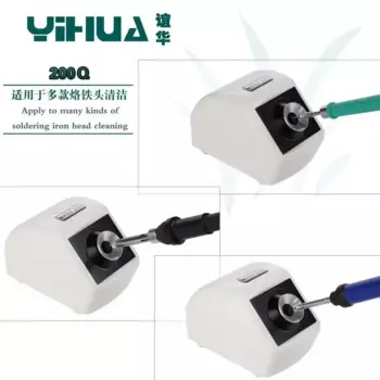 Yihua 200Q электрический инфракрасный индукционный автоматический паяльник паяльник шум очиститель для сварочного инструмента для очистки жала