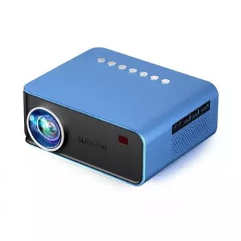 Yinзам Новинка T4 Синий WiFi ЖК-проектор с разрешением 1024x600p встроенное разрешение USB TF беспроводные мобильные проекторы поддержка YOUTUBE проектор