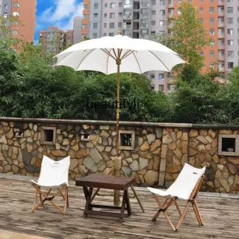 Yj, тайский уличный зонт от солнца, вилла B & B, большой солнцезащитный зонт для террасы, сада, пляжа, белый зонт