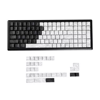 YMDK Contour Line 130 Cherry Profile PBT Doubleshot Колпачок с боковой подсветкой и подсветкой для механической клавиатуры 104 96 87 84 68 61 MX