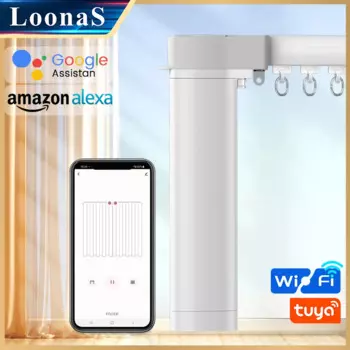 Yмный дом шторы, электрокарниз 3rd G Tuya, Wi-Fi, карниз для штор, поддержка, Alice, Google Assistant мотор для штор электропривод для штор электрокарниз для штор