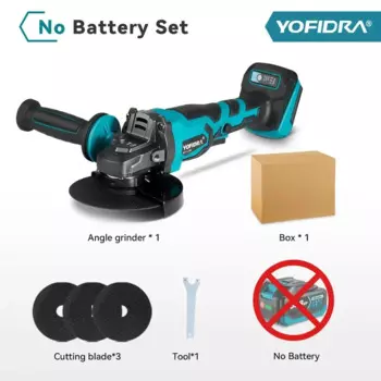 Yofidra Бесщеточная угловая шлифовальная машина 125 мм 1500 Вт