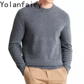YOLANFAIRY 100% кашемировый пуловер Herren зимняя одежда для мужчин мягкий теплый мужской свитер высокого качества топы
