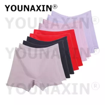 YOUNAXIN, 10 шт., женские шорты-боксеры, большие размеры, нижнее белье, хлопковые трусы, нижнее белье, большие трусики XL 2XL 3XL 4XL 5XL 6XL