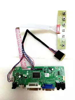 Yqwsyxl плата контроллера + DC 12 В 3A адаптер питания комплект для N156B6 HDMI + DVI + VGA ЖК-дисплей светодиодный экран плата контроллера драйвер