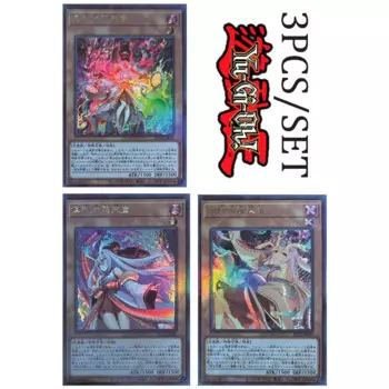 Yu-Gi-Oh DIY 3 шт./набор, курикара дивинальнат, радуга, флеш-мальчик, собирает карты, Бронзирующая Боевая настольная игра, развлечения