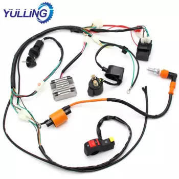 YULLING электропроводка для мотоцикла ATV QUAD 150 200 250 300cc катушка статора CDI полная линия сборка запасные части ткацкий станок
