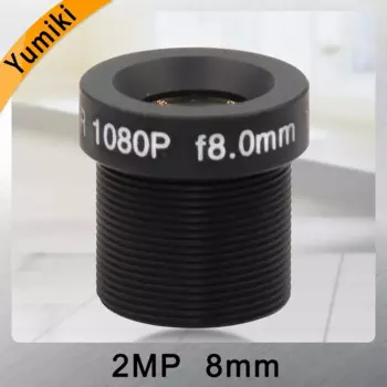 Yumiki 2MP-8mm объектив камеры видеонаблюдения черный