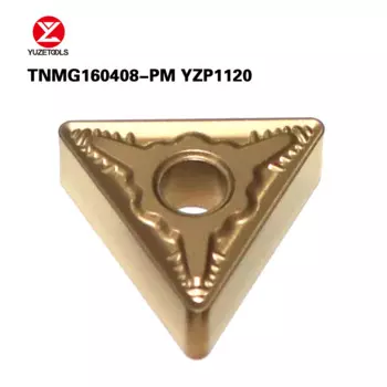 YUZETOOLS 10 шт. TNMG160404-PM YZP1120 токарный станок с ЧПУ, токарный станок с полуобработкой, стальные вставки из карбида вольфрама