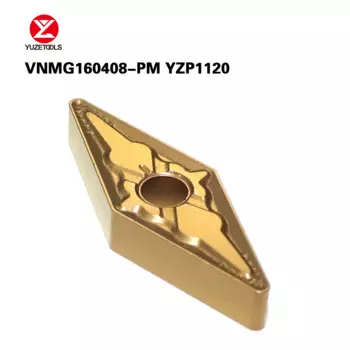 YUZETOOLS 10 шт. VNMG160404-PM YZP1120 токарный станок с ЧПУ, токарный станок с полуобработкой, стальные вставки из карбида вольфрама