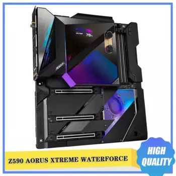 Z590 AORUS XTREME WB LGA1200 4*DDR4 128 ГБ 6*SATA E-ATX Материнская плата Z590 AORUS XTREME WATERFORCE