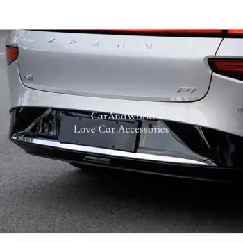 Задние плавки из нержавеющей стали для XPENG P7 P7i 2020-2024, задние дверные ворота, задняя крышка бампера, аксессуары для автомобиля