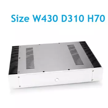 Задний анодированный алюминиевый корпус W430 D310 H70 класса A, блок питания для самостоятельной сборки, телефон, усилитель для наушников, корпус