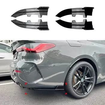 Задний бампер, боковая угловая крышка, спойлер, пластина для BMW 4 серии G22 G23 M Sport 2020-2024, защитная пластина разветвителя багажника