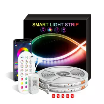 Задний фон для телевизора, освесветильник атмосферы, Светодиодная лента 5050RGB, умный голос, Bluetooth, приложение для управления освещением