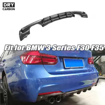 Задний спойлер-диффузор для BMW 3 серии F30 F35 320i 328i M-Tech 2012 2013 2014 2015 2016 2017 2018 Автомобильный диффузор-бампер Защита
