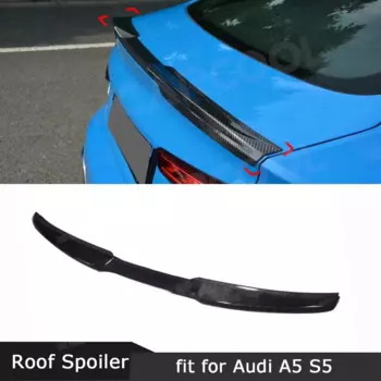 Задний спойлер для багажника Audi A5 S5 Седан 4 двери 2017-2024 сухое углеродное волокно автомобильные формовочные кузова Trims FRP