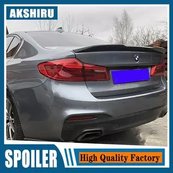 Задний спойлер для BMW 5 серии G30 F90 PRO 2018 2019, ABS глянцевый матовый черный карбоновый вид, задняя крыло, губа