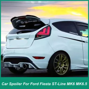 Задний спойлер для Ford Fiesta ST-Line MK6 MK6 2008-2017, модифицированный черный спойлер для заднего крыла из АБС-пластика